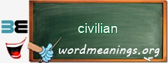 WordMeaning blackboard for civilian